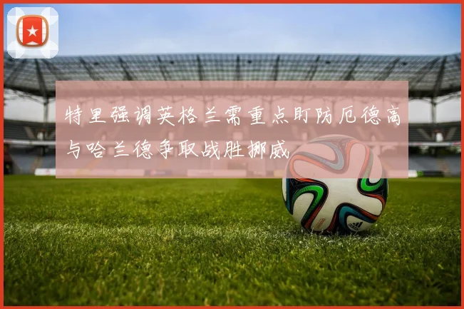 特里强调英格兰需重点盯防厄德高与哈兰德争取战胜挪威